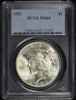 Obverse of this 1923 Peace Dollar PCGS MS-64