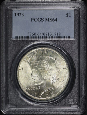 Obverse of this 1923 Peace Dollar PCGS MS-64