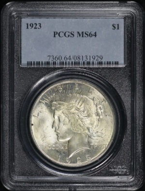 Obverse of this 1923 Peace Dollar PCGS MS-64