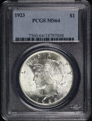 Obverse of this 1923 Peace Dollar PCGS MS-64