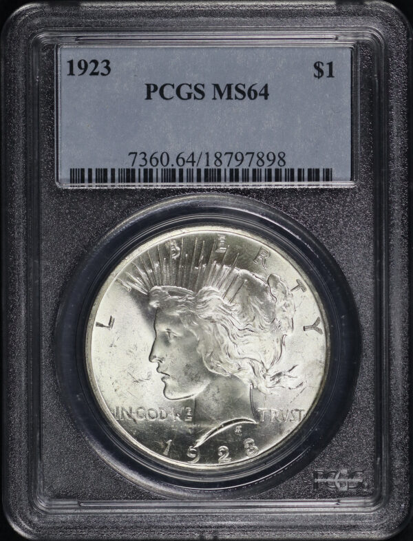 Obverse of this 1923 Peace Dollar PCGS MS-64