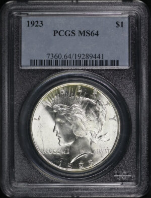 Obverse of this 1923 Peace Dollar PCGS MS-64