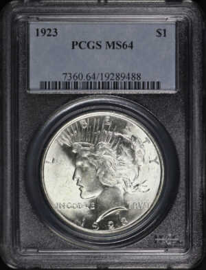 Obverse of this 1923 Peace Dollar PCGS MS-64