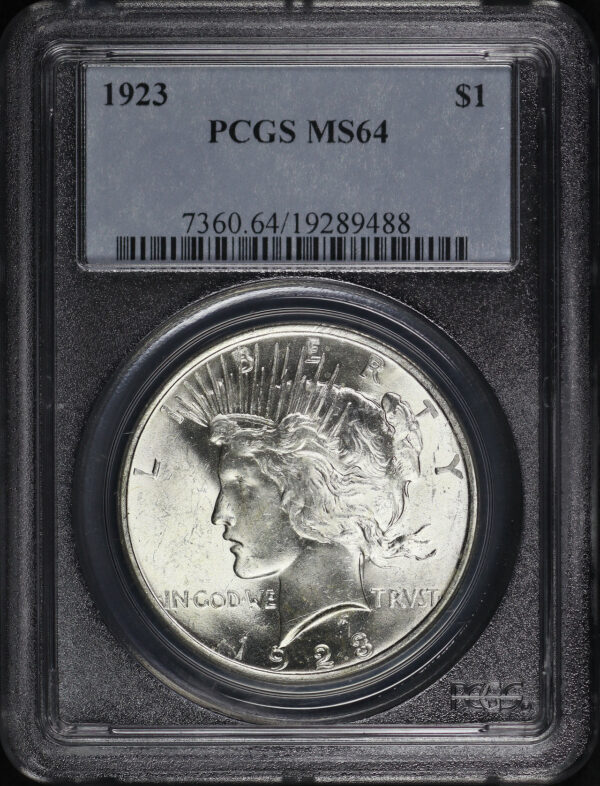 Obverse of this 1923 Peace Dollar PCGS MS-64