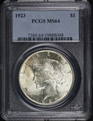 Obverse of this 1923 Peace Dollar PCGS MS-64