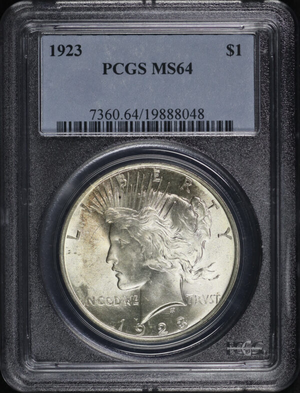 Obverse of this 1923 Peace Dollar PCGS MS-64