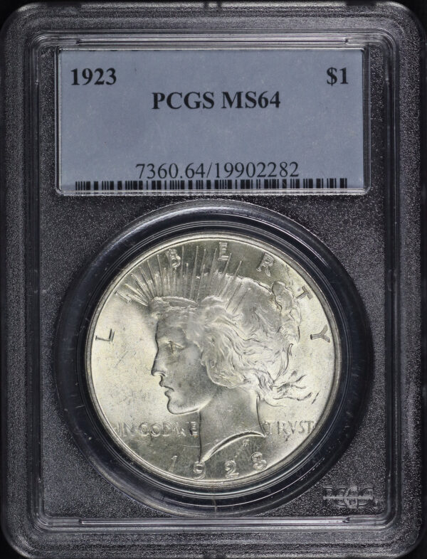 Gallery image of this 1923 Peace Dollar PCGS MS-64