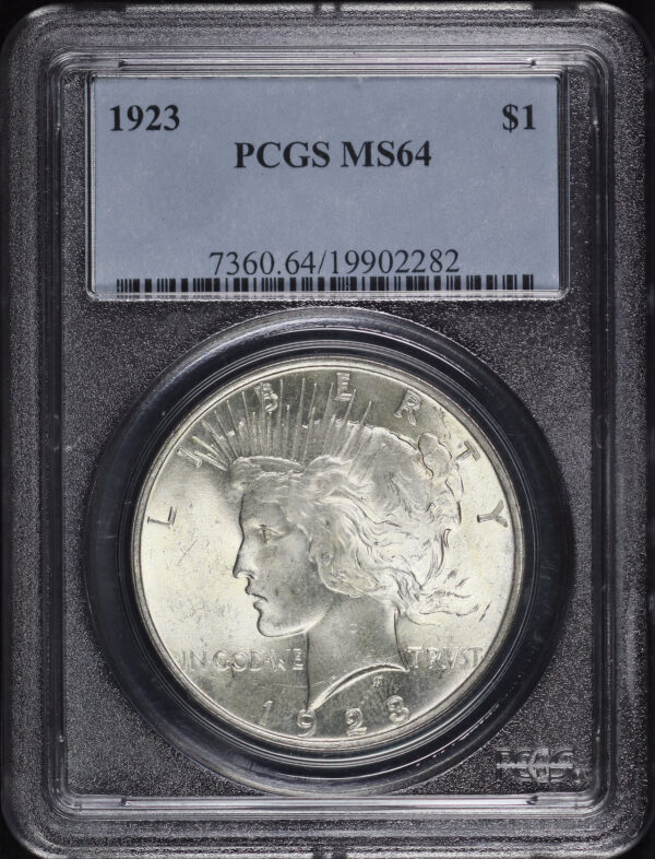 Obverse of this 1923 Peace Dollar PCGS MS-64