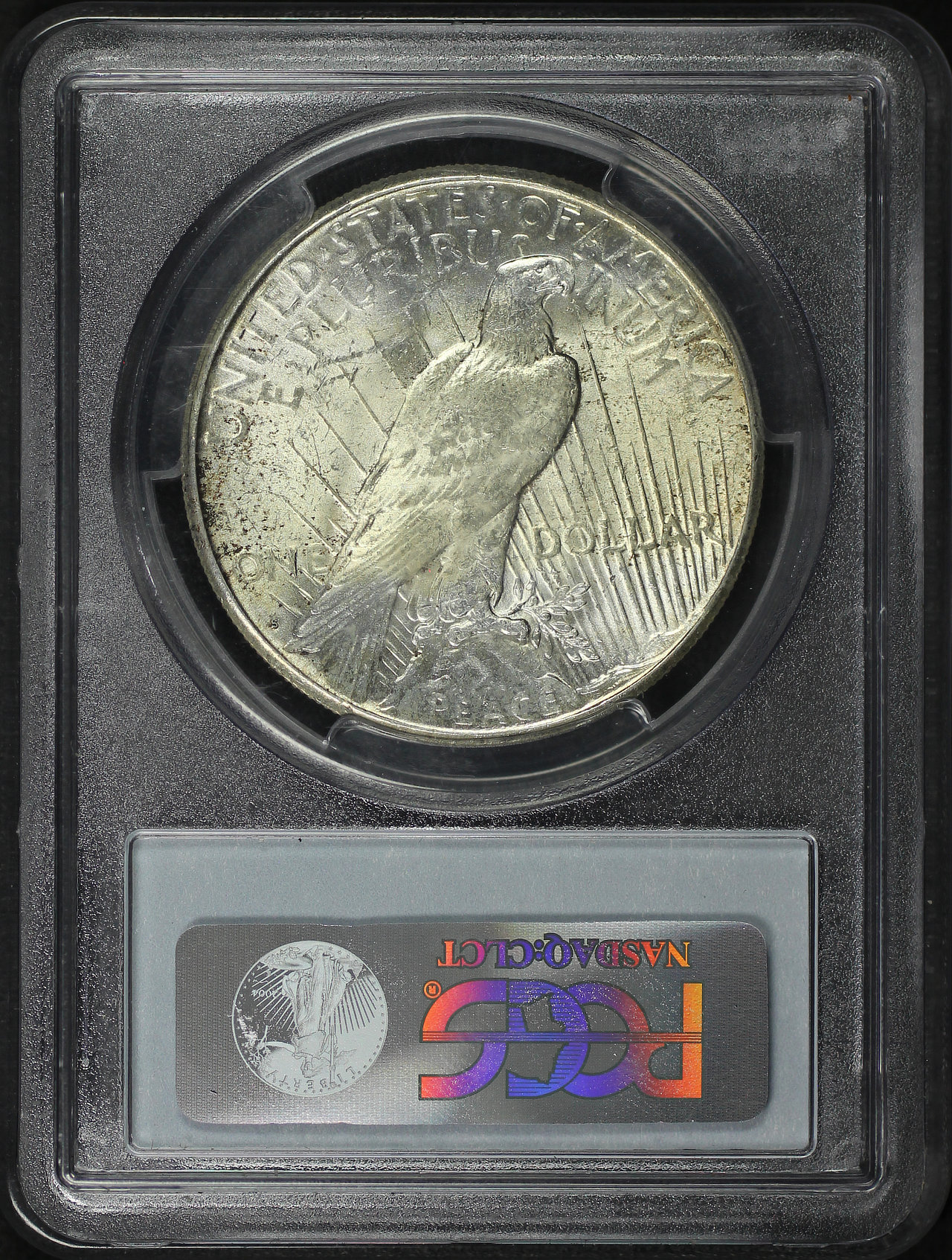 Reverse of this 1923-S Peace Dollar PCGS MS-63
