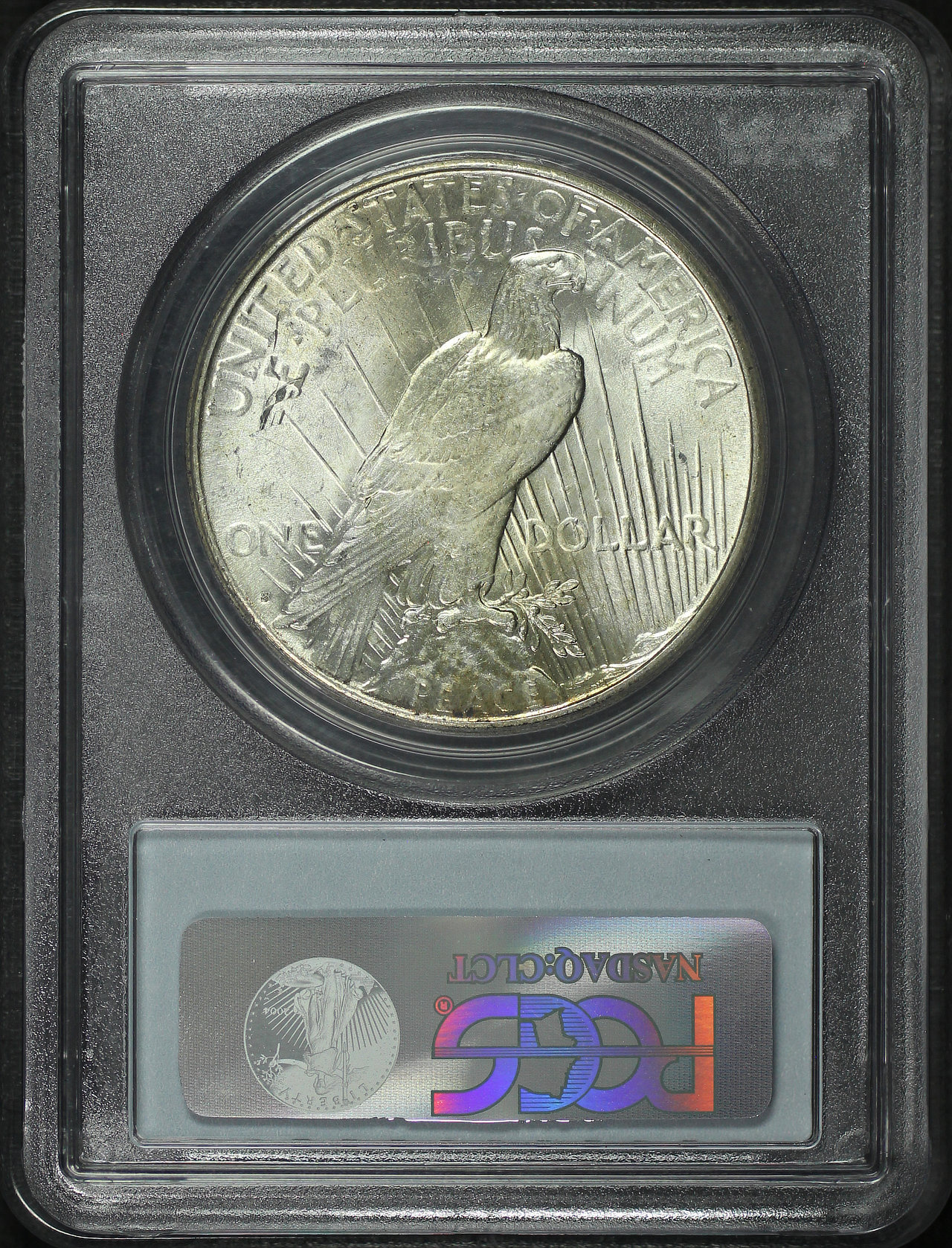 Reverse of this 1924-S Peace Dollar PCGS MS-62