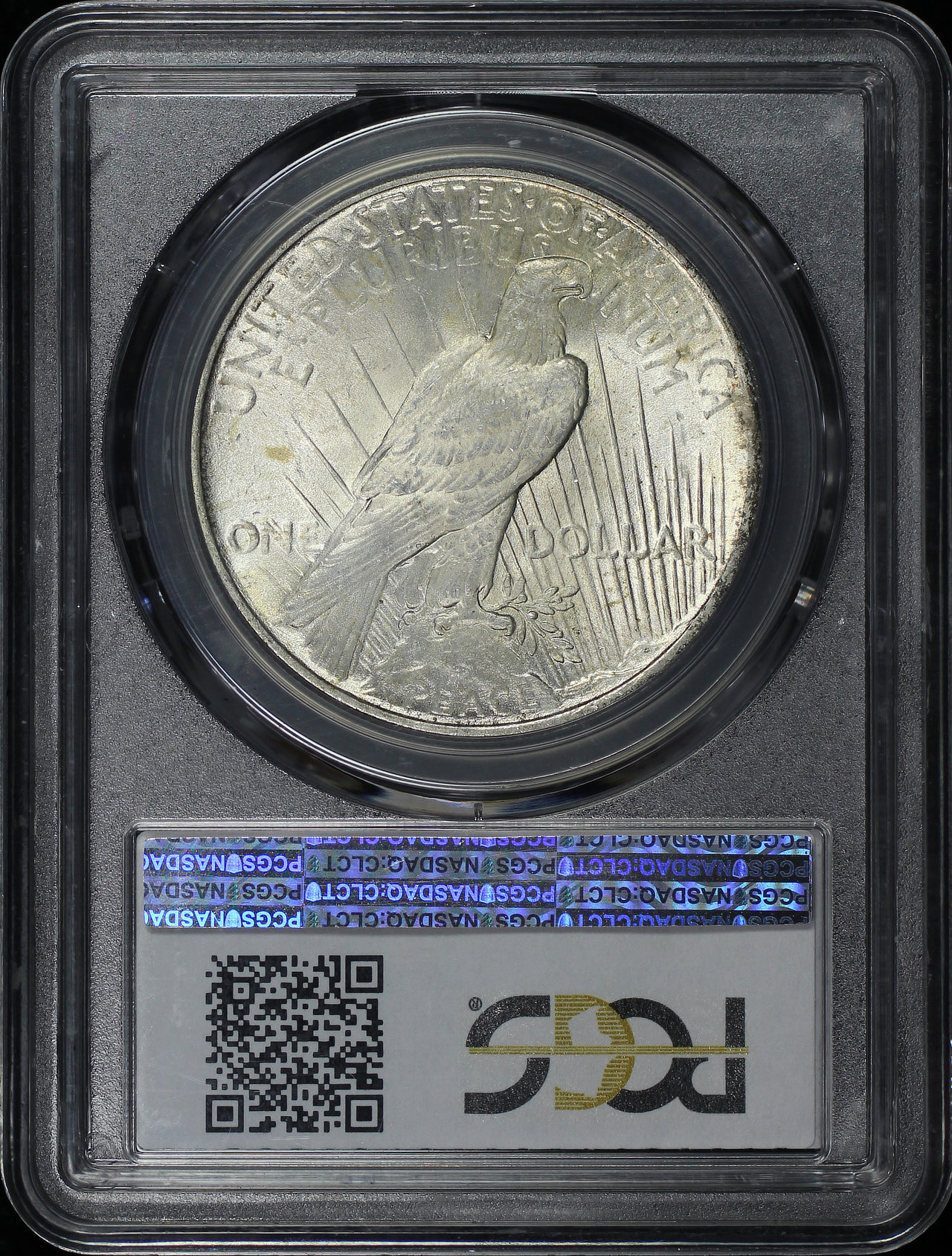 Reverse of this 1925 Peace Dollar PCGS MS-64