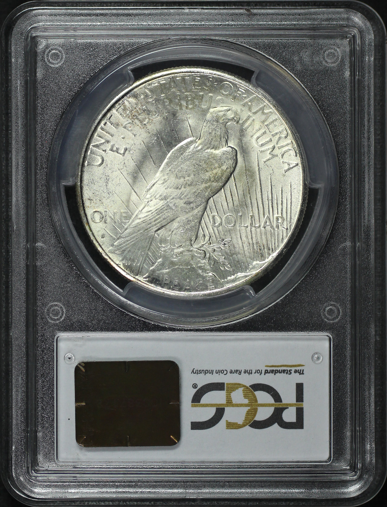 Reverse of this 1925-S Peace Dollar PCGS MS-63