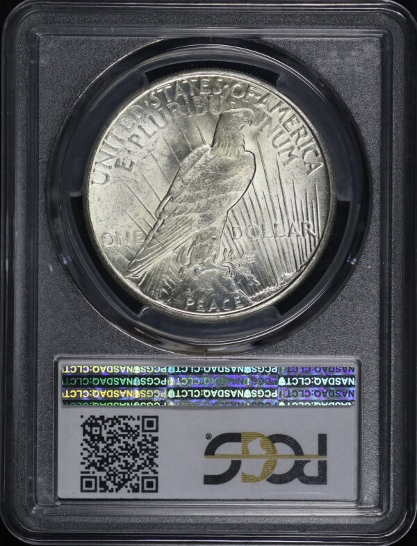 Reverse of this 1925-S Peace Dollar PCGS MS-64