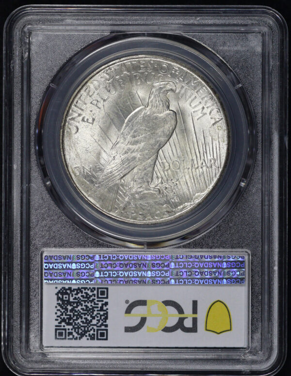 Reverse of this 1925-S Peace Dollar PCGS MS-64