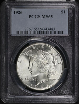 Obverse of this 1926 Peace Dollar PCGS MS-65