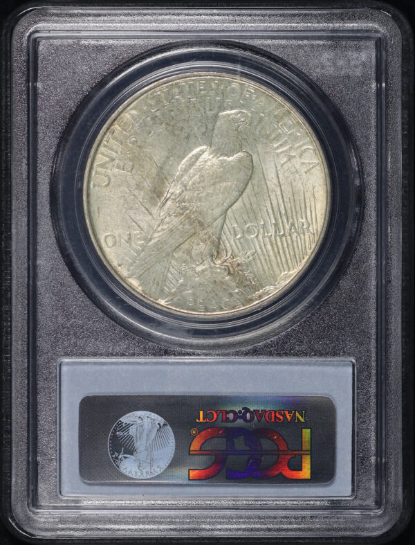 Reverse of this 1927-D Peace Dollar PCGS MS-63