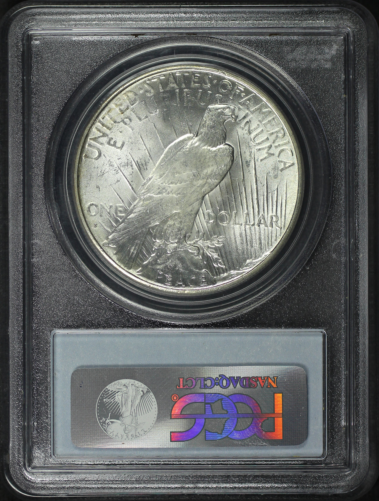 Reverse of this 1927-S Peace Dollar PCGS MS-63