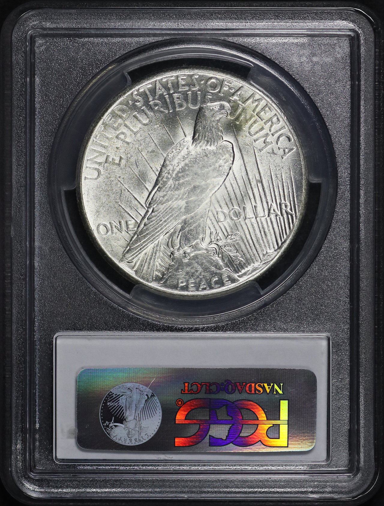 Reverse of this 1928 Peace Dollar PCGS AU-58