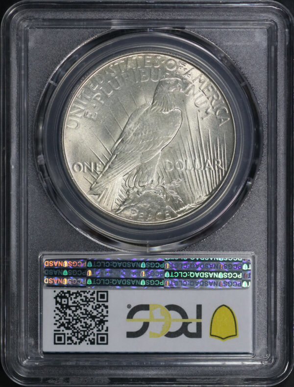 Reverse of this 1934 Peace Dollar PCGS MS-66+ CAC