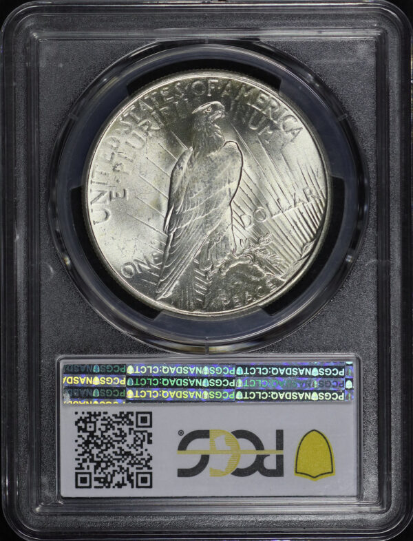 Reverse of this 1935 Peace Dollar PCGS MS-65