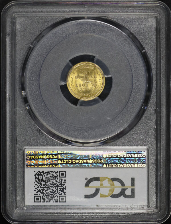 Reverse of this 1903 G$1 LA Purch-Jefferson Gold Commemorative PCGS MS-64