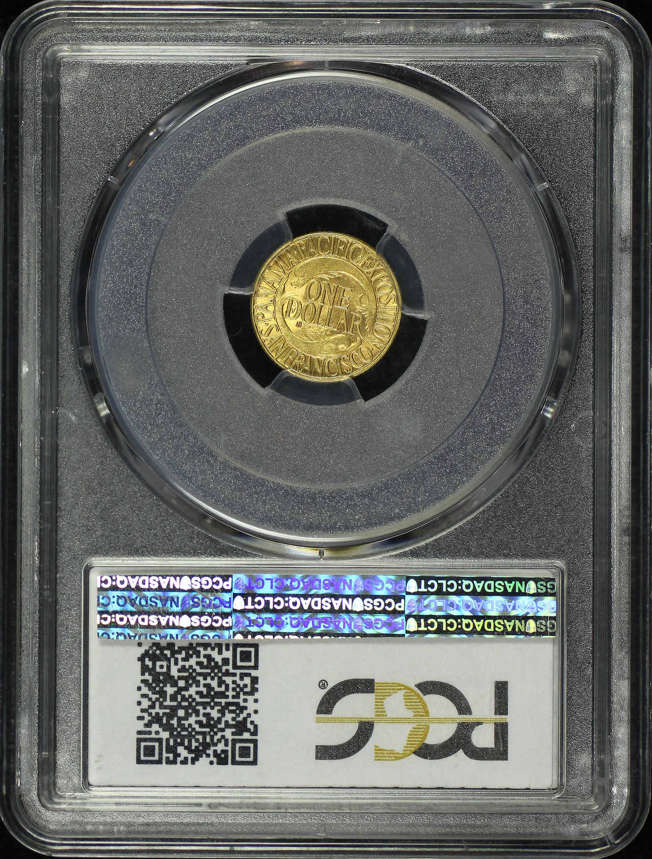 Reverse of this 1915-S G$1 Panama-Pacific Gold Commemorative PCGS MS-64