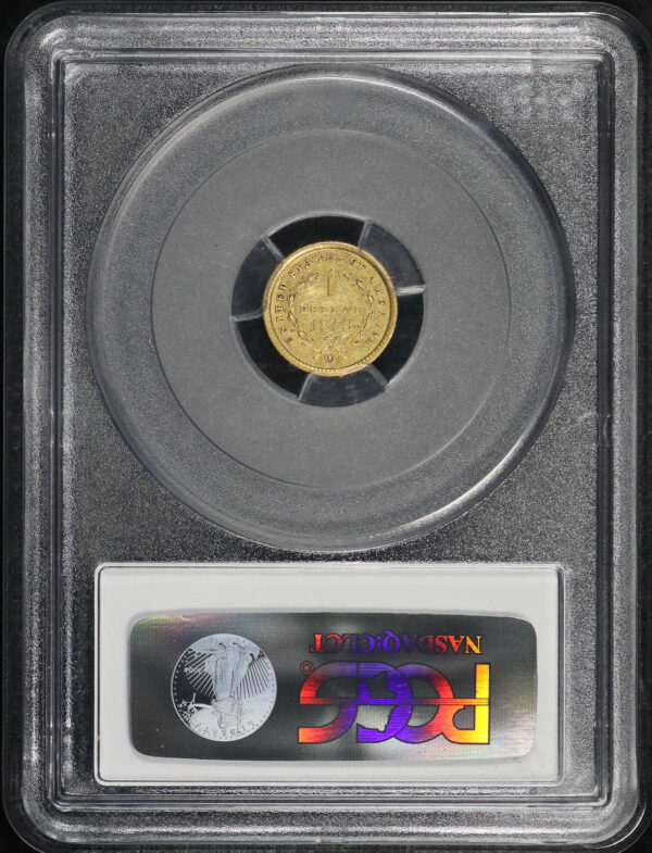 Reverse of this 1853-O Gold Dollar PCGS AU-58