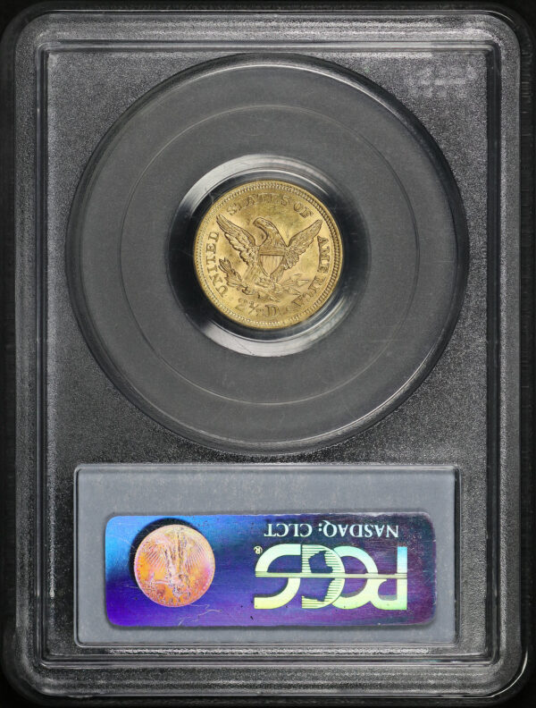 Reverse of this 1852 Liberty Head $2.5 PCGS MS-61