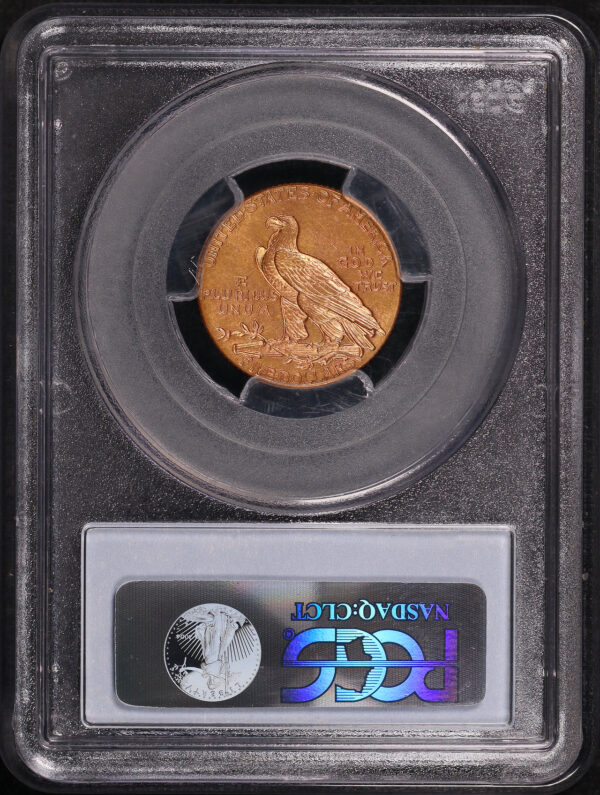 Reverse of this 1915 Indian $5 PCGS MS-62 CAC