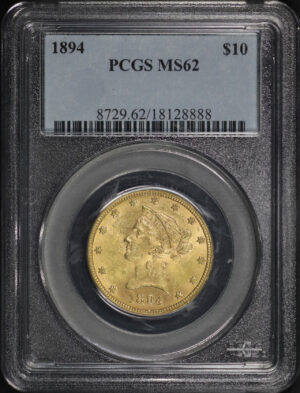 Obverse of this 1894 Liberty Head $10 PCGS MS-62