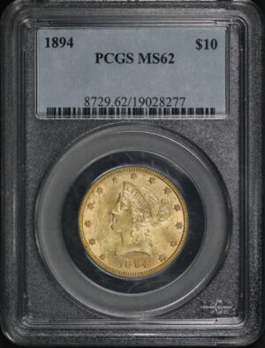 Obverse of this 1894 Liberty Head $10 PCGS MS-62