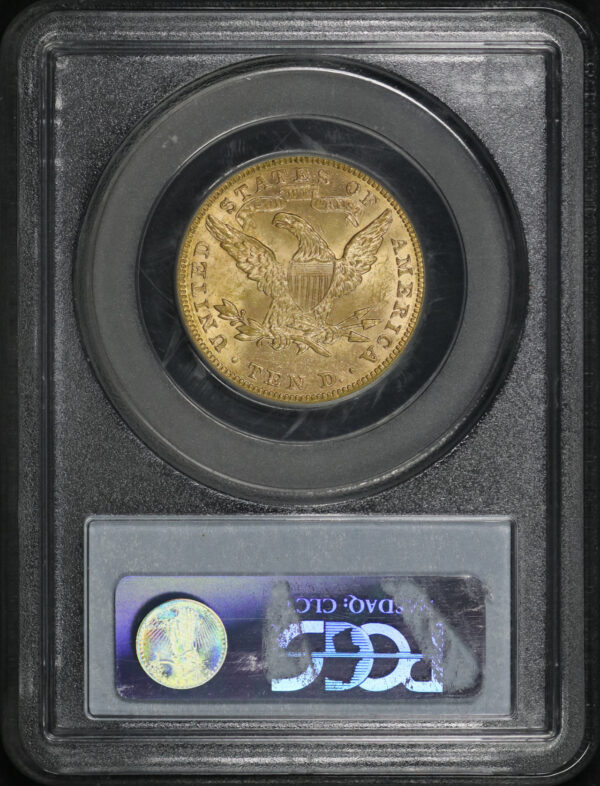 Reverse of this 1894 Liberty Head $10 PCGS MS-62