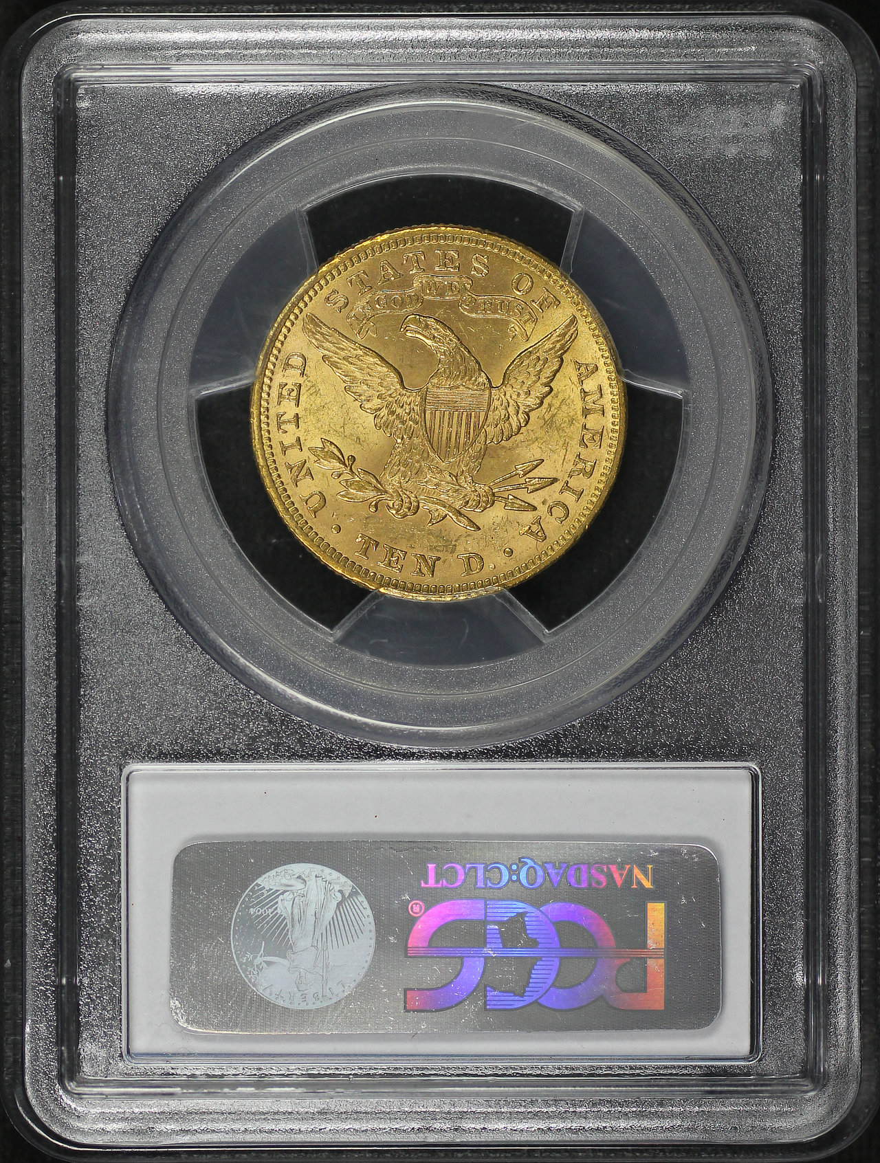 Reverse of this 1894 Liberty Head $10 PCGS MS-62