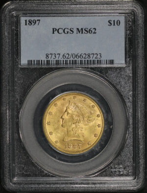 Obverse of this 1897 Liberty Head $10 PCGS MS-62