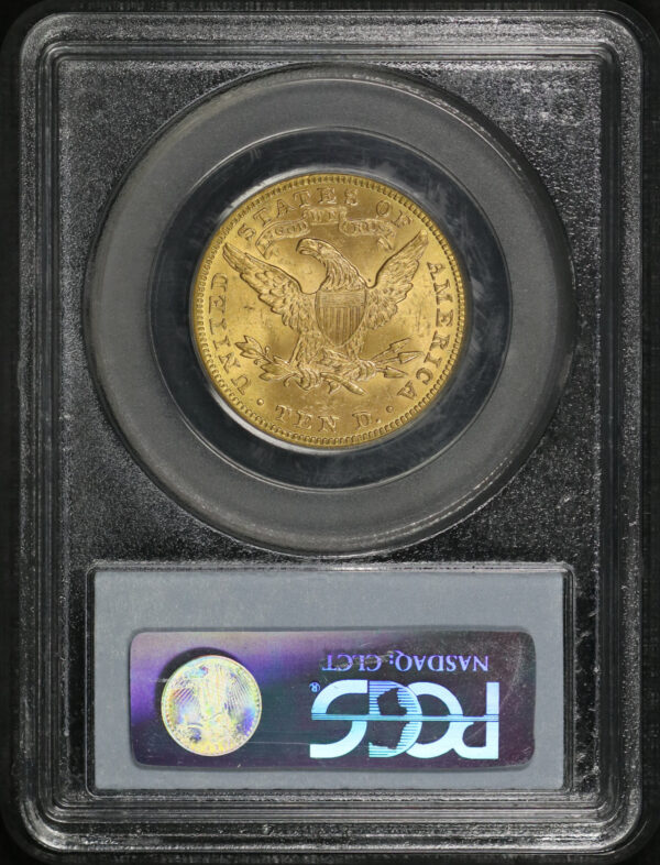 Reverse of this 1897 Liberty Head $10 PCGS MS-62