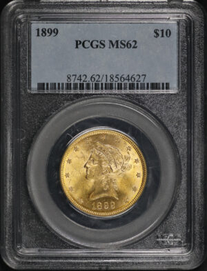 Obverse of this 1899 Liberty Head $10 PCGS MS-62