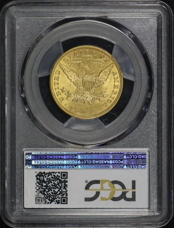 Reverse of this 1907 Liberty Head $10 PCGS MS-64 CAC