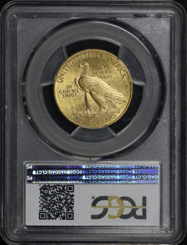 Reverse of this 1910 Indian $10 Motto PCGS MS-63