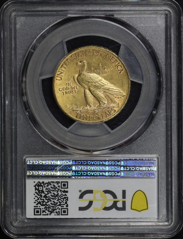 Reverse of this 1911-D Indian $10 Motto PCGS AU-58