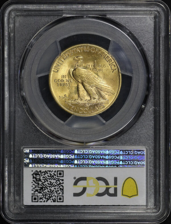Reverse of this 1915 Indian $10 Motto PCGS MS-64+