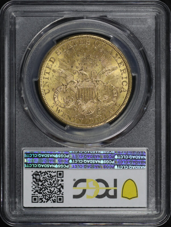Reverse of this 1880-S Liberty Head $20 Type 3 PCGS MS-61