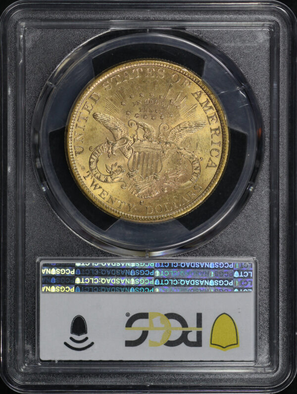 Reverse of this 1883-S Liberty Head $20 Type 3 PCGS MS-63