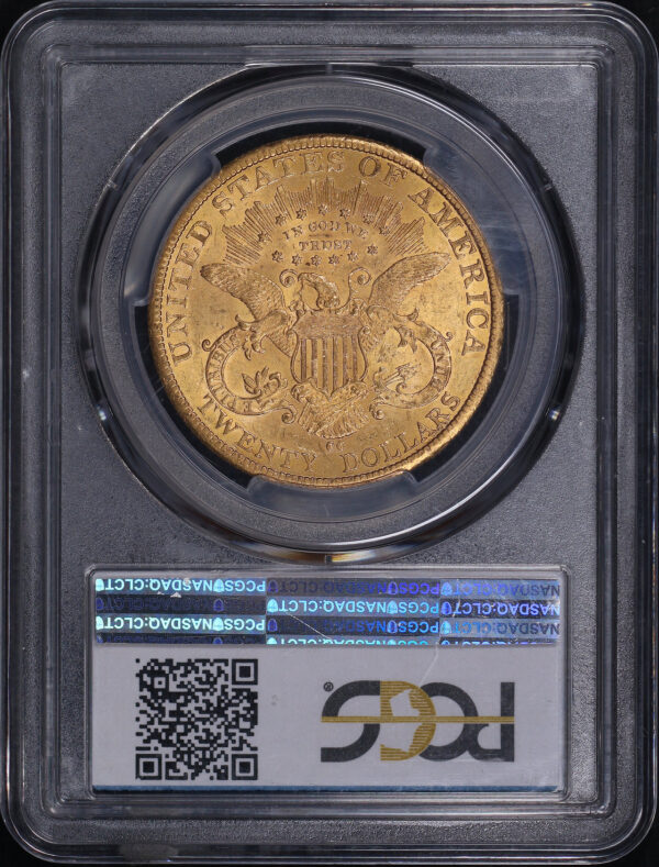 Reverse of this 1884-CC Liberty Head $20 Type 3 PCGS MS-62+