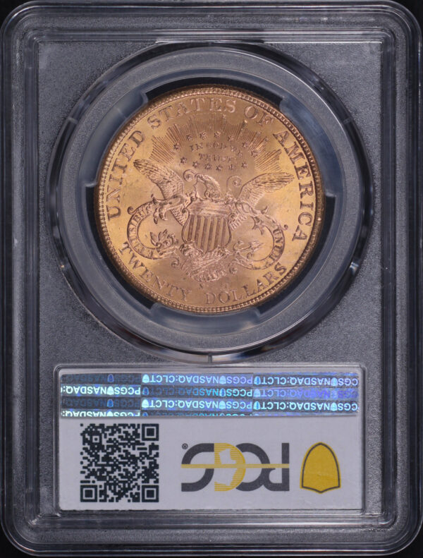 Reverse of this 1898-S Liberty Head $20 Type 3 PCGS MS-61