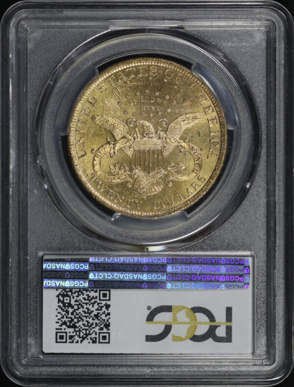 Reverse of this 1899 Liberty Head $20 Type 3 PCGS MS-63