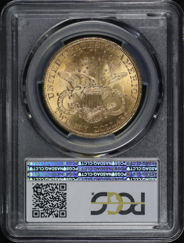 Reverse of this 1900 Liberty Head $20 Type 3 PCGS MS-63