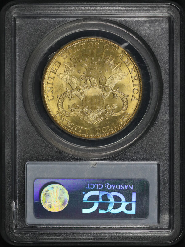 Reverse of this 1904 Liberty Head $20 Type 3 PCGS MS-64+