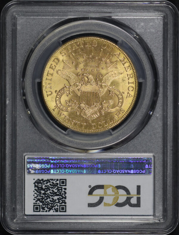 Reverse of this 1904-S Liberty Head $20 Type 3 PCGS MS-62