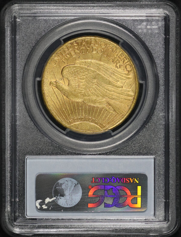 Reverse of this 1908-S St. Gaudens $20 PCGS AU-55