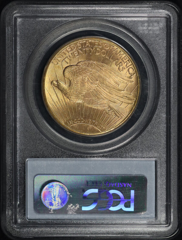 Reverse of this 1909-S St. Gaudens $20 PCGS MS-65
